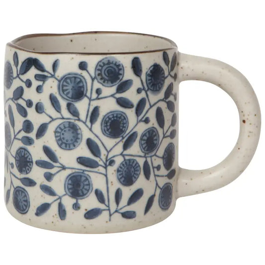 Blue Vine Stoneware Mug