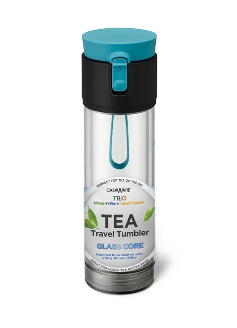 Tea Travel Tumber, Blue Color, Front View