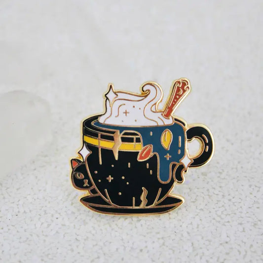 Witches Brew Enamel Pin, Front Side